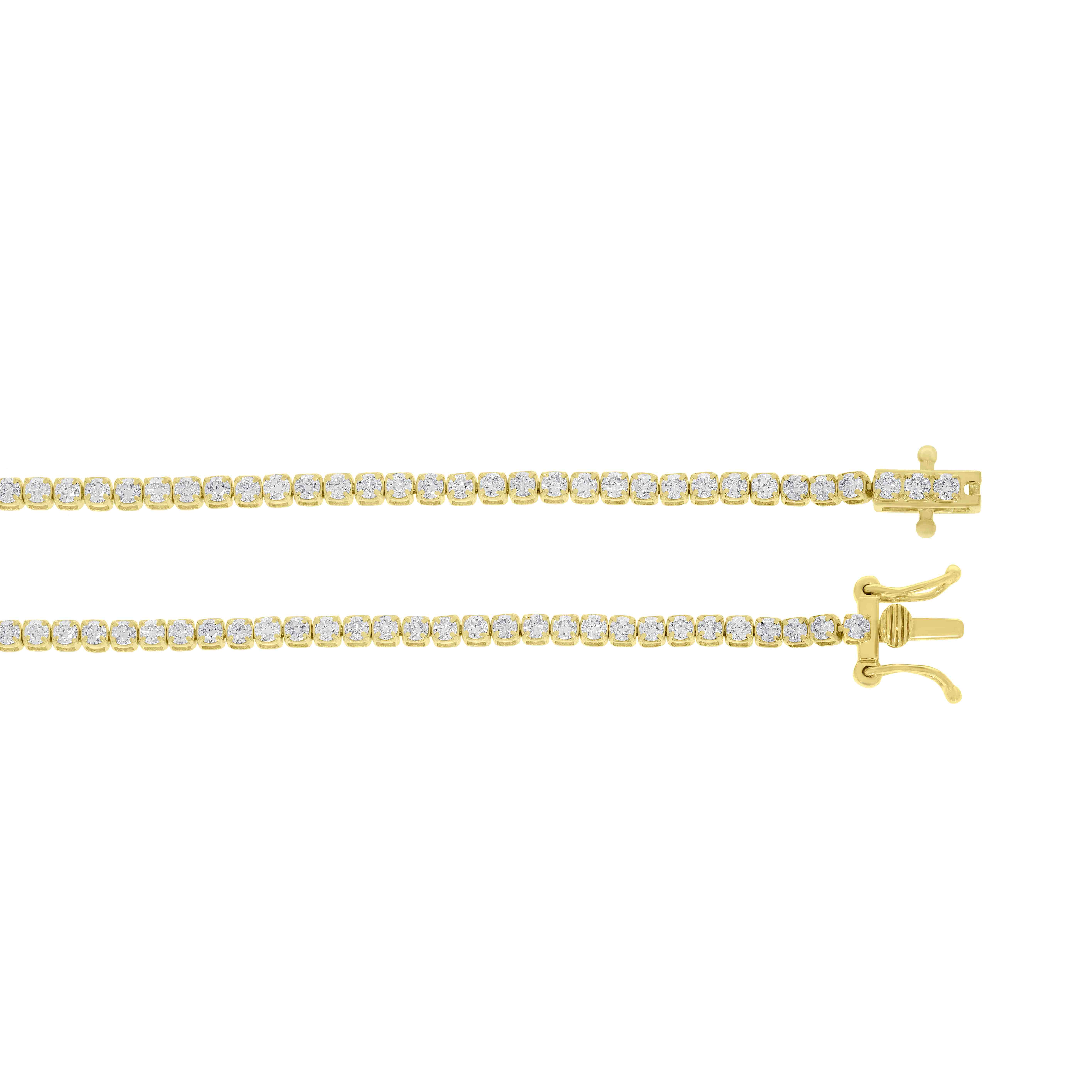 Tiger Prong Tennis Lab Created Diamond Bracelet BR14A200L7-LD